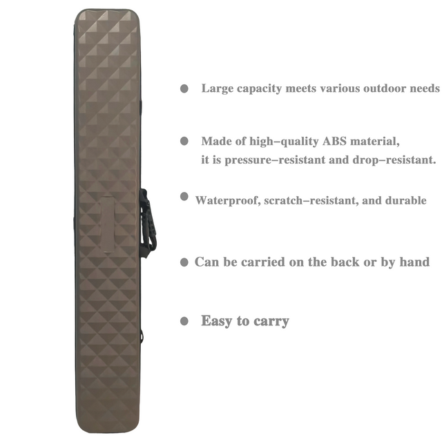 Lightweight Portable Waterproof Wear-resistant ABS Bag Customizable Outdoor Handbag Multi-functional Outdoor Bag Hard-shell Fishing Bag Fishing Tackle Bag