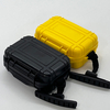 [X-1001A][119*74*45mm]Waterproof Plastic Carrying Case Mini Black Waterproof Hardshell Portable Hard Storage Case Box with Handle