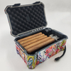 [C1202][215*125*80mm]Carton Fashion Marijuanna Plastic Stash Box Smoking Accessories Grinder Stash Jar And Rolling Tray with Lighter