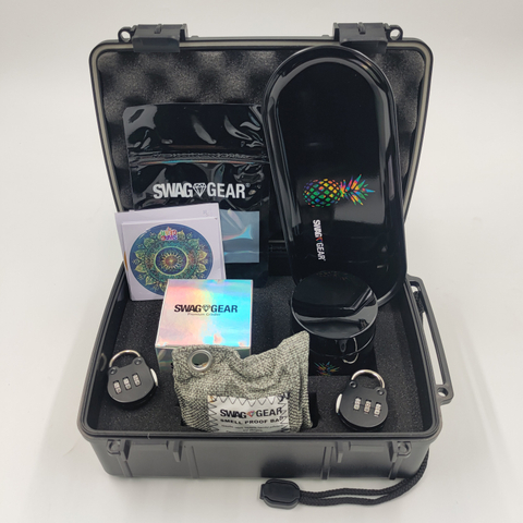 [8002][215*150*75mm]Custom Logo Smoking Box Smoking Kits Marijuanna Smoking Accessories Stoner Kit Pipes Stash Box Whole Set Smoking Smell Proof Case with Grinders