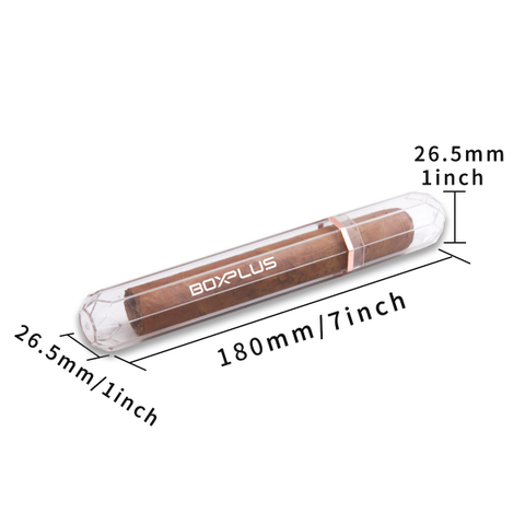 [BP-101 180*26.5*26.5 mm ] New Design cigar gift box Cigar Accessories plastic cigar tube with custom logo