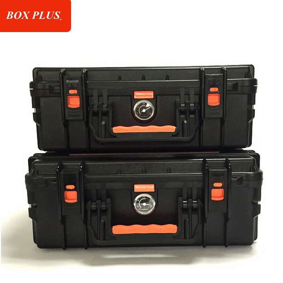 with Hygrometer Waterproof Instrument Case for Camera And Two Lens Storage