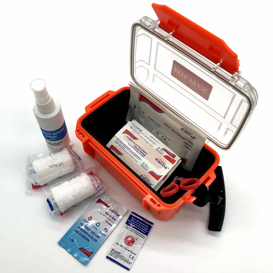 [X-2020F][158*90*76mm]Protective Hard Plastic Small Portable First Aid Kit for Burn