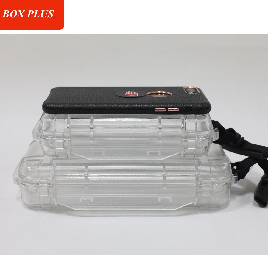 [X-2010][197*98*40mm]Transparent Hard Plastic All-Weather Protective Case Waterproof Instrument Container Clear Dry Box for Packing
