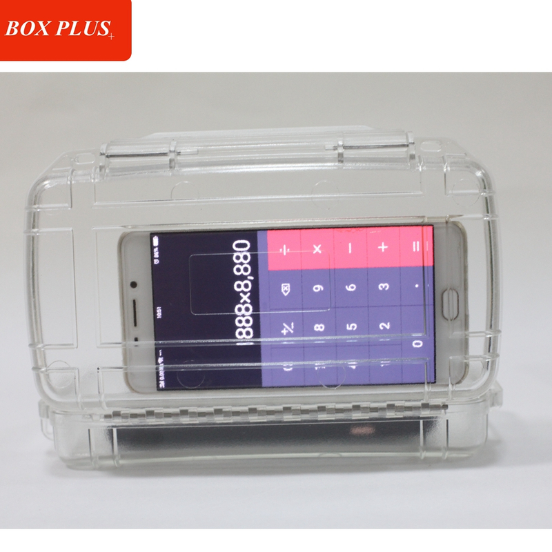 [X-2010][197*98*40mm]Transparent Hard Plastic All-Weather Protective Case Waterproof Instrument Container Clear Dry Box for Packing