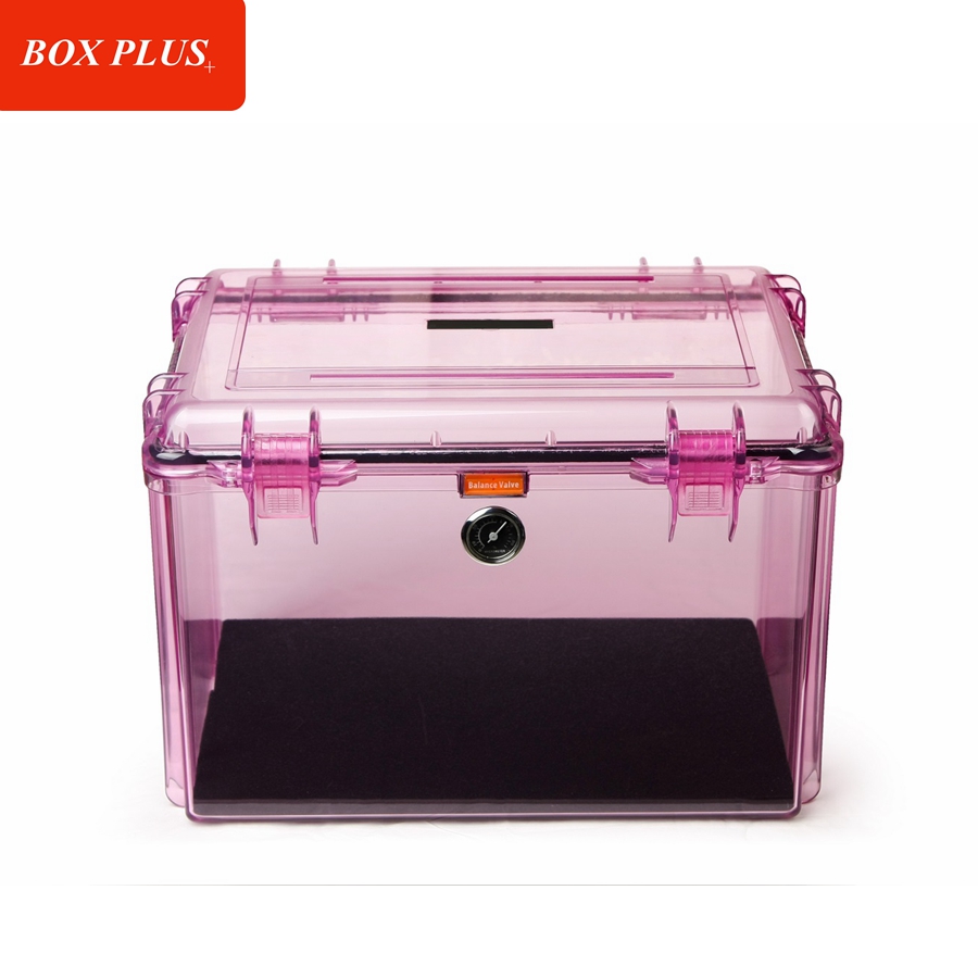 [X-A3805][383*123*139mm]Outdoor Clear Waterproof Instruments Equipment Storage Case With Stap